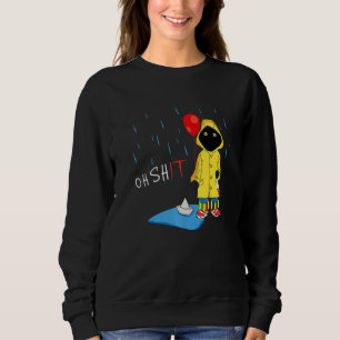 Sweatshirt Horreur Horreur Halloween Noir Personne Chat Mystè