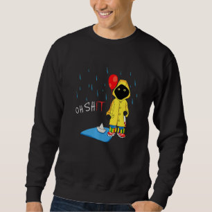 Sweatshirt Horreur Horreur Halloween Noir Personne Chat Mystè