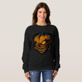 Sweatshirt Horror Evil Pumpkin Nightmare Scary Terrifying Hal (Devant entier)