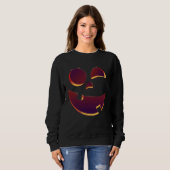 Sweatshirt Horror Pumpkin Cute Kids Halloween Costume (Devant entier)