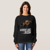 Sweatshirt Horse Back Riding Graphic Horse Lover Equestrian R (Devant entier)