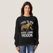 Sweatshirt Horse Clipper This Is My Horse Clipping (Devant entier)