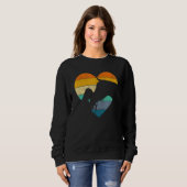Sweatshirt Horse Girl Heart I Love Horses Equestrian Horsebac (Devant entier)