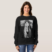 Sweatshirt Horse graphic animal motif riding a with print hor (Devant entier)