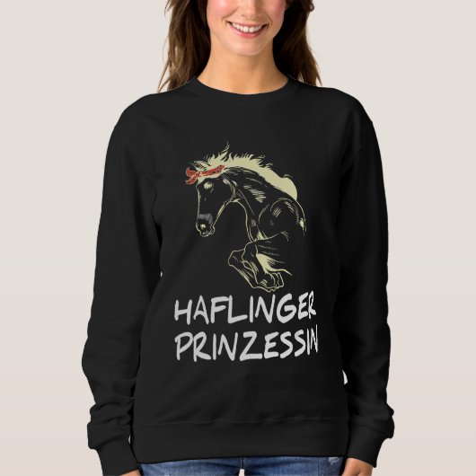 Sweatshirt Horse Reiter Haflinger Girls Jumping Haflinger Pri (Devant)