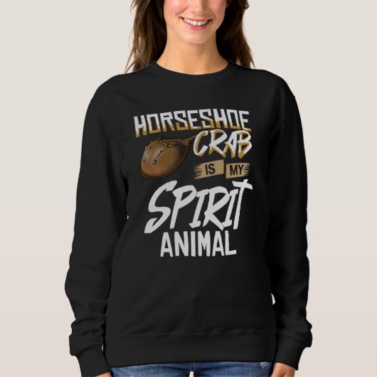 Sweatshirt Horseshoe Crabe Xiphosura Oeufs de sang Fossil (Devant)