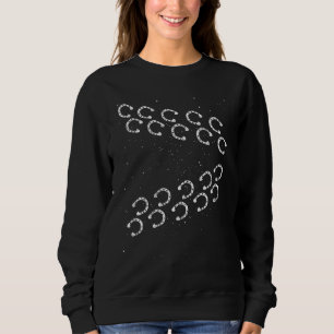 Sweatshirt Horseshoe Empreinte Horseback équitation Animal Eq