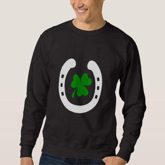 Sweatshirt Horseshoe Et C Fun St Pats Saint Patricks Jour L (Devant)