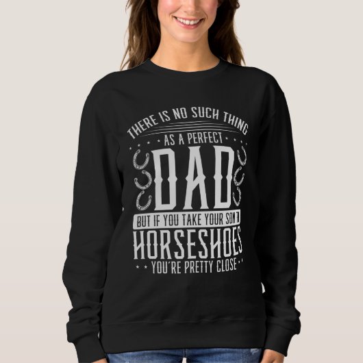 Sweatshirt Horseshoe Pitching Dad Fathers Day Tournament Papa (Devant)