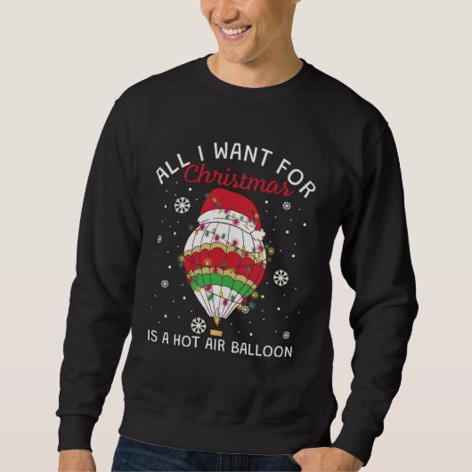 Sweatshirt Hot Air Balloon For Christmas (Devant)