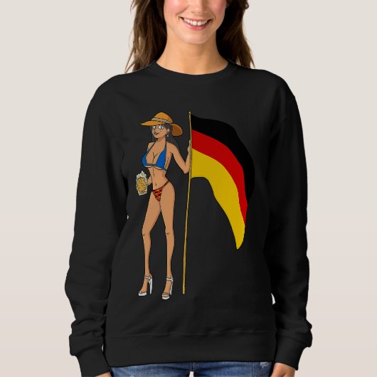 Sweatshirt Hot Fan Girl Germany (Devant)