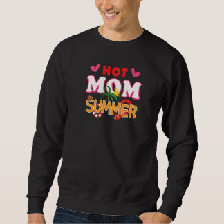 Sweatshirt Hot Mom Summer Graphic Beach