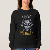 Sweatshirt Hotel Valhalla Odin Nordic Viking (Devant)