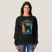Sweatshirt Hound afghan facilement distrait par les chiens (Devant entier)