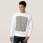 Sweatshirt Houndstooth de Brown Combination par Shirley Taylo (Devant entier)