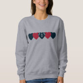 Sweatshirt Houston Texans Heart Football Dark (Devant)