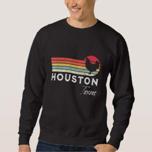 Sweatshirt Houston Texas Retro Souvenir de poulet