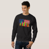 Sweatshirt Houston Texas Watercolor Skyline Home State Souven (Devant entier)