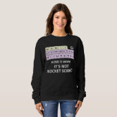 Sweatshirt HOW it Works Not Rocket Science Periodic Elements  (Devant entier)
