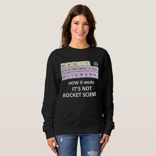 Sweatshirt HOW it Works Not Rocket Science Periodic Elements  (Devant entier)