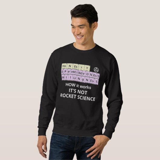 Sweatshirt HOW it Works Not Rocket Science Periodic Elements  (Devant entier)
