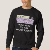 Sweatshirt HOW it Works Not Rocket Science Periodic Elements  (Devant)