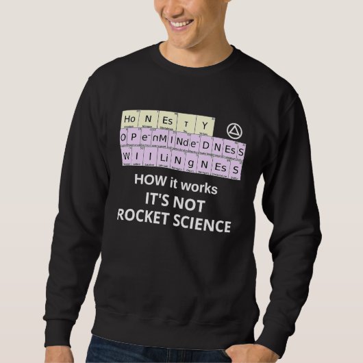 Sweatshirt HOW it Works Not Rocket Science Periodic Elements  (Devant)