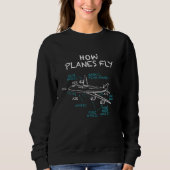 Sweatshirt How Planes Fly  Pilot Aerospace Engineer Aviation  (Devant)