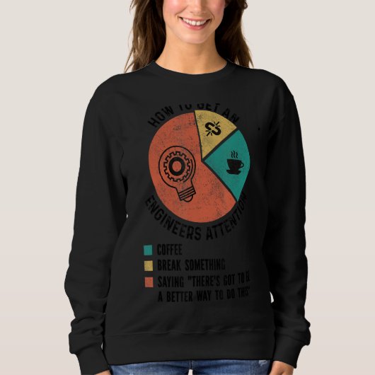 Sweatshirt How To Get An Engineers Attention Funny Engineer (Devant)
