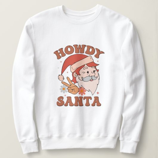 Sweatshirt Howdy père Noël noël (Design devant)