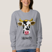 Sweatshirt Howdy | Vache mûre (Devant)