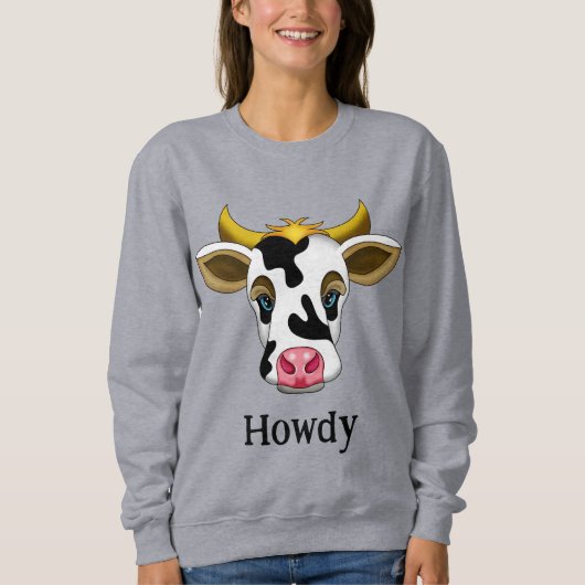 Sweatshirt Howdy | Vache mûre (Devant)