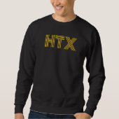 Sweatshirt HTX Houston TX Rétro Linéaire 1 (Devant)