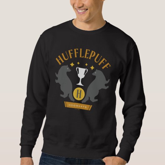 Sweatshirt HUFFLEPUFF™ Badger and Cup House Pride Graphic (Devant)