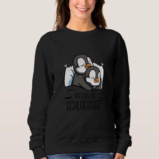 Sweatshirt Hugging sleepy penguins cute couple (Devant)