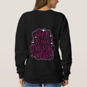Sweatshirt Hugs, baisers et Voeux de Saint Valentin, Coeurs,  (Dos)