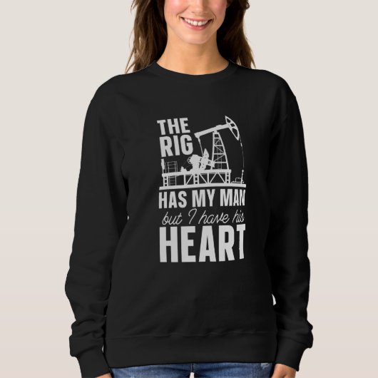 Sweatshirt Huile foreuse creuse fracking champ d'huile (Devant)