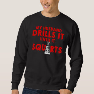 Sweatshirt Huile ouvrier mari épouse USA American Gas