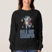 Sweatshirt Hula Hoop Champion Dance Workout Exercise Hooper U (Devant)