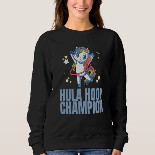 Sweatshirt Hula Hoop Champion Dance Workout Exercise Hooper U (Devant)