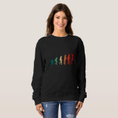 Sweatshirt Human Evolution Outdoor Game Golf Course (Devant entier)