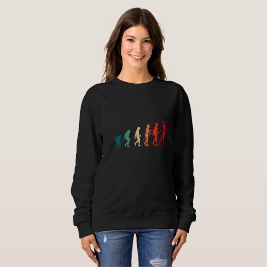 Sweatshirt Human Evolution Outdoor Game Golf Course (Devant entier)