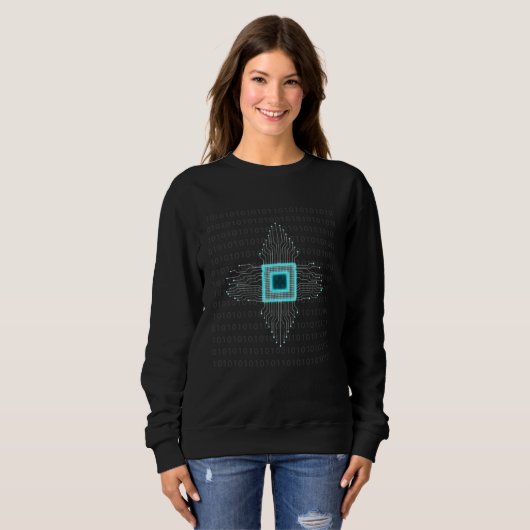 Sweatshirt Human Memory Circuit Digital Brain Artificial Inte (Devant entier)