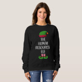 Sweatshirt Human Resources Elf Family Matching Group Christma (Devant entier)