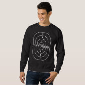 Sweatshirt Human Silhouette Shooting Range Target (Devant entier)