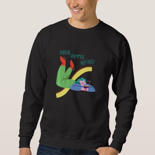 Sweatshirt Humme végétal amusant (Devant)