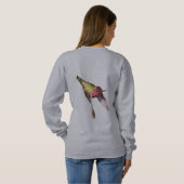 SWEATSHIRT - HUMMINGBIRD IN FLIGHT (Dos entier)