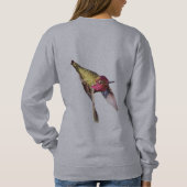 SWEATSHIRT - HUMMINGBIRD IN FLIGHT (Dos)