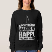 Sweatshirt Humour Architect Architect (Devant)