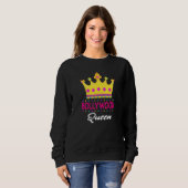 Sweatshirt Humour Bollywood Queen Desi Inde (Devant entier)